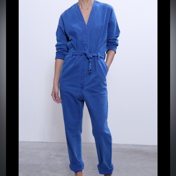 Rachel Comey glitch Klein long sleeve denim jumpsuit 2 - Picture 2 of 12